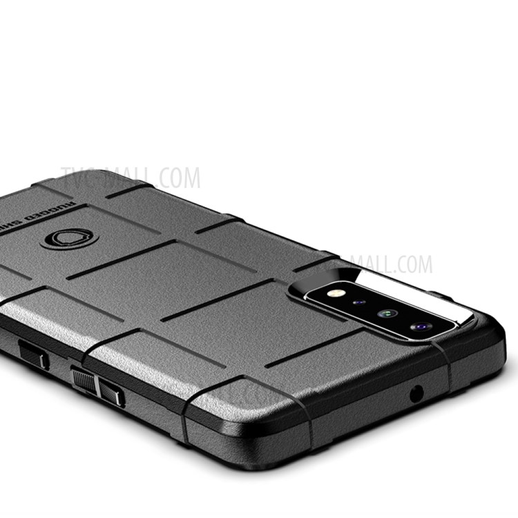 Para Lg Stylo 7 5g À Prova De Choque Áspera Quadrado Grade Pele Tpu Back Shell - Preto-4