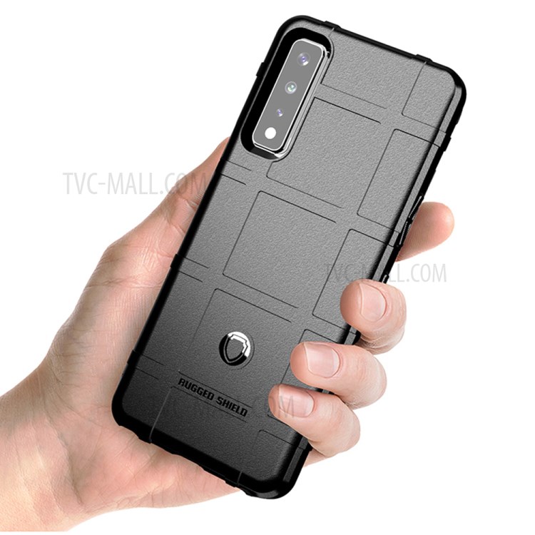 Para Lg Stylo 7 5g À Prova De Choque Áspera Quadrado Grade Pele Tpu Back Shell - Preto-5