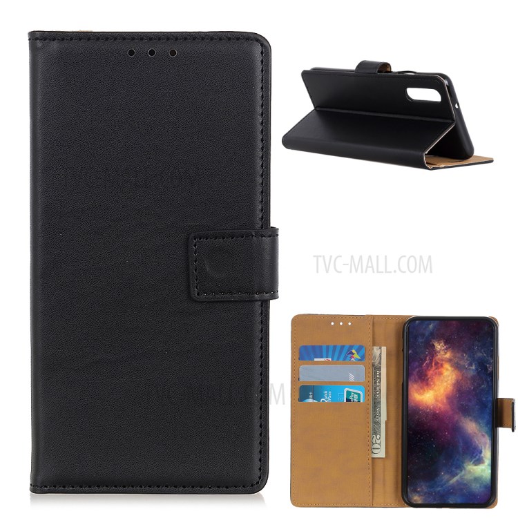 Magnetic Clasp Leather Shell Stand Wallet Case for LG Stylo 7 5G - Black-1