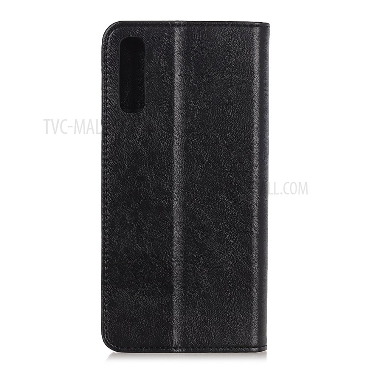 Wallet Design Auto-absorbed Crazy Horse Texture PU Leather Phone Case for LG Stylo 7 5G - Black-3
