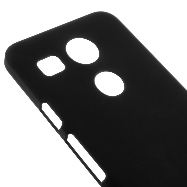 Rubberized Plastic Hard Case Shell for LG Nexus 5X - Black-3