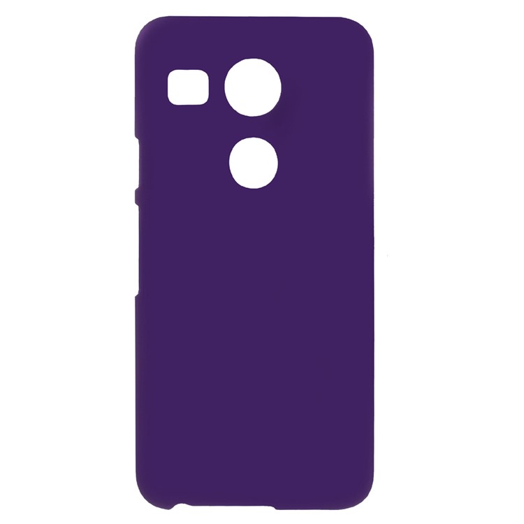 Rubberized Plastic Hard Protective Case for LG Nexus 5X - Purple-1