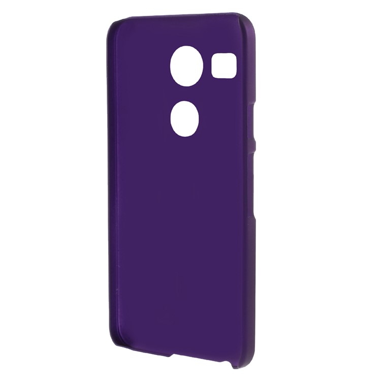Rubberized Plastic Hard Protective Case for LG Nexus 5X - Purple-2