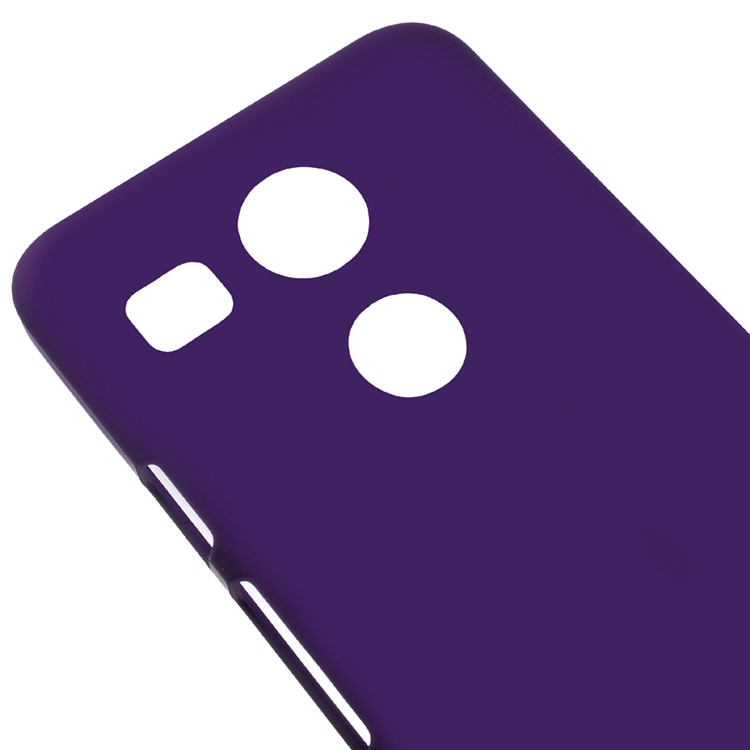 Rubberized Plastic Hard Protective Case for LG Nexus 5X - Purple-3