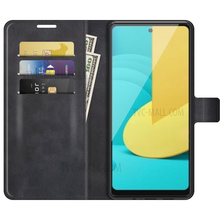 Wallet Design Magnetic Buckle Leather Stand Case for LG Stylo 7 5G Cellphone Cover - Black-2