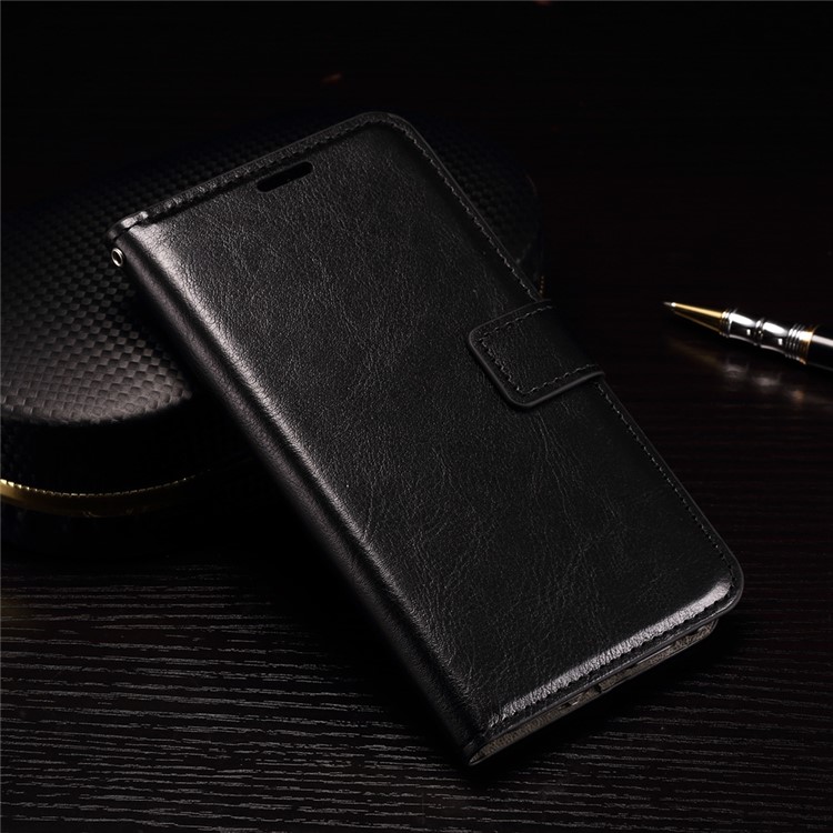 Crazy Horse Wallet Leather Stand Case for LG Nexus 5X - Black-1