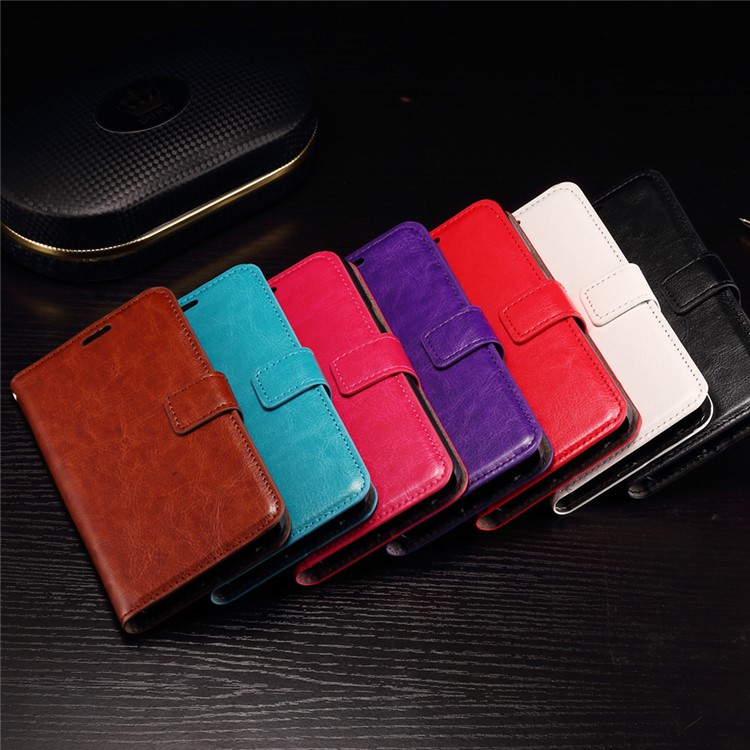 Crazy Horse Wallet Stand Leather Phone Case for LG Nexus 5X - Rose-4