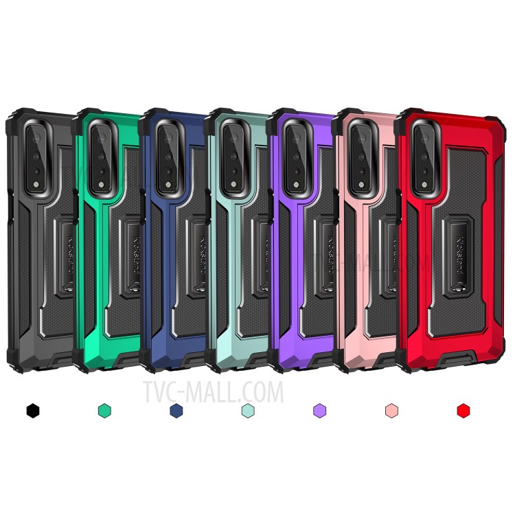 Shock Absorption Jazz Series Hybrid Phone Cover Case for LG Stylo 7 5G - Black-9