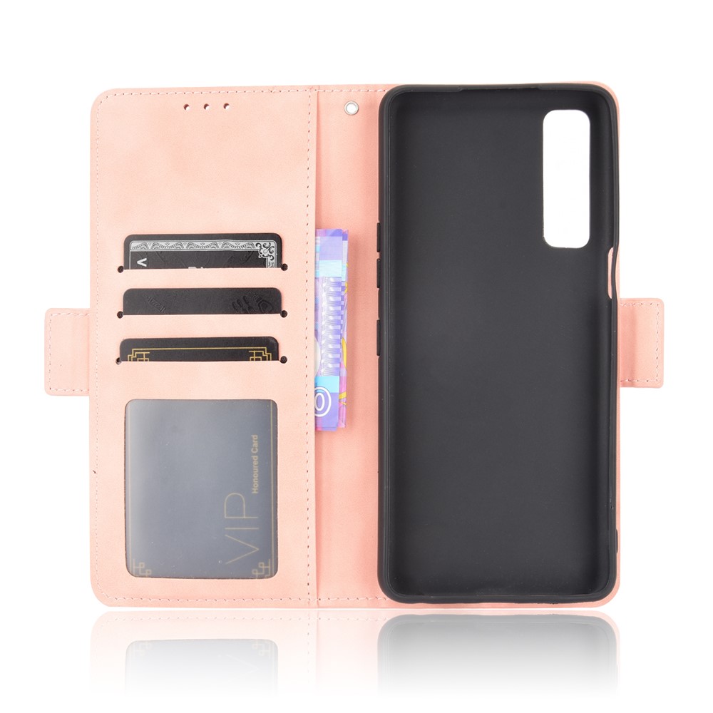 Leather Wallet Protective Case with Multiple Card Slots for LG Stylo 7 5G - Pink-7
