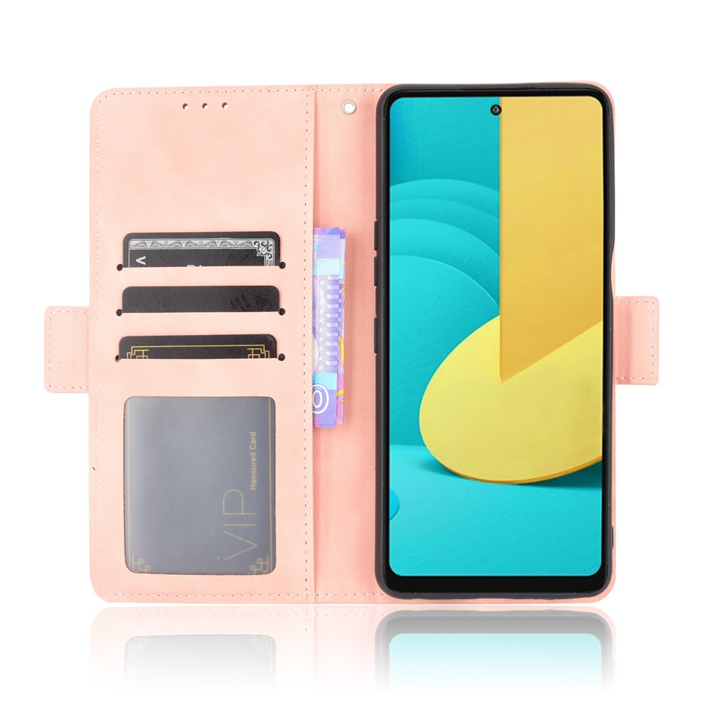 Leather Wallet Protective Case with Multiple Card Slots for LG Stylo 7 5G - Pink-8