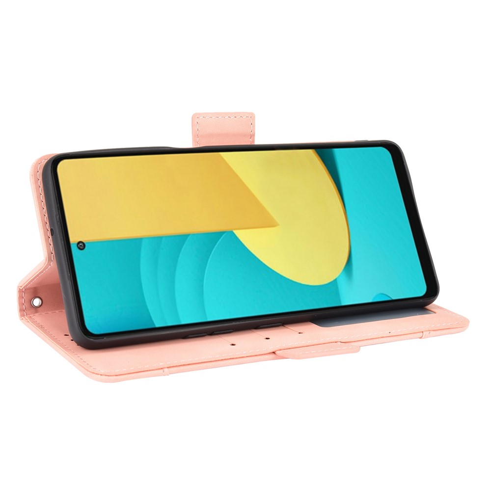 Leather Wallet Protective Case with Multiple Card Slots for LG Stylo 7 5G - Pink-9