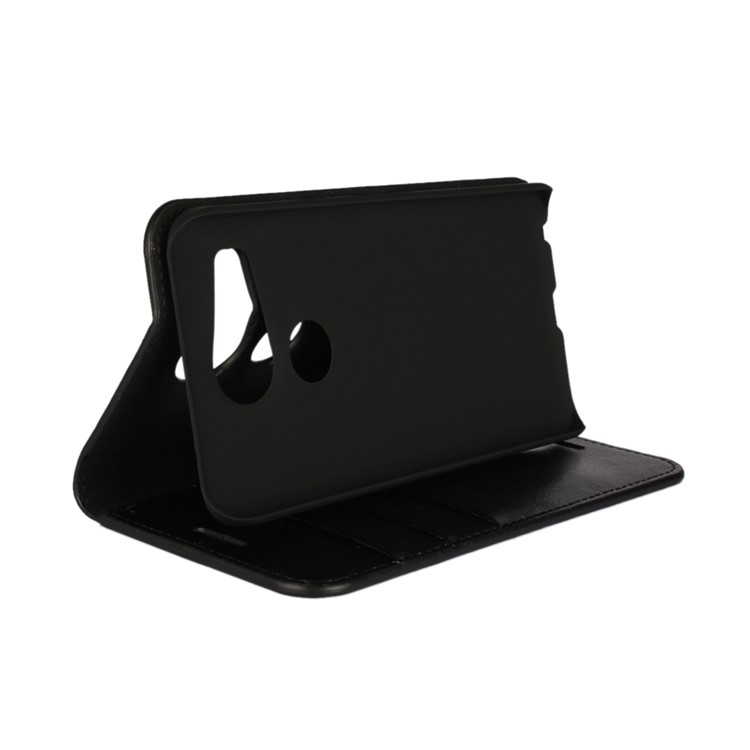 Crazy Horse Funda de cuero genuino para LG Nexus 5X - Negro-2