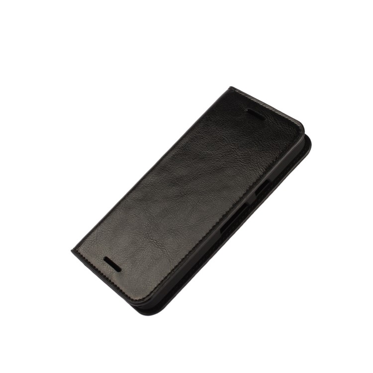 Crazy Horse Funda de cuero genuino para LG Nexus 5X - Negro-5