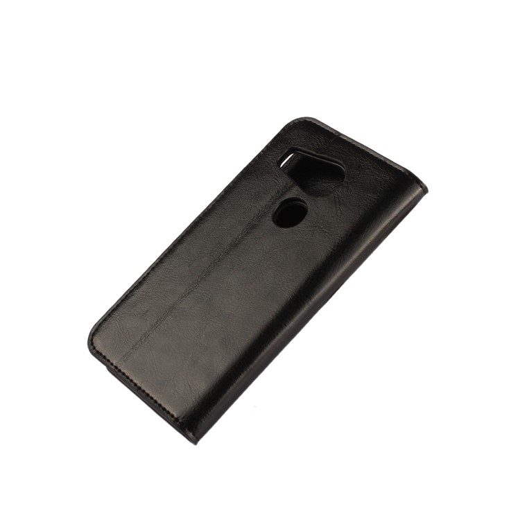 Crazy Horse Funda de cuero genuino para LG Nexus 5X - Negro-6