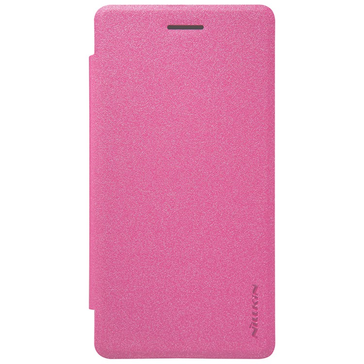 NILLKIN Sparkle Series Leather Phone Case for LG Zero / Class F620 H740 - Rose-1
