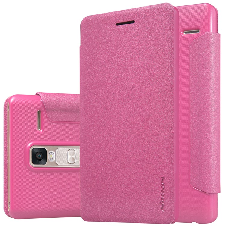 NILLKIN Sparkle Series Leather Phone Case for LG Zero / Class F620 H740 - Rose-6