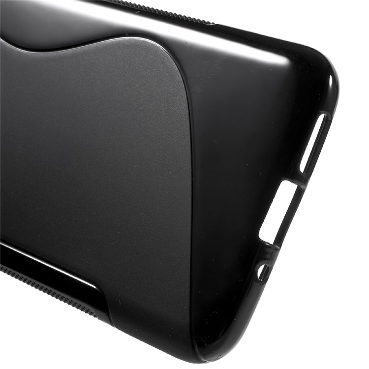 S-curve Line Soft TPU Skin Case for LG G5 - Black-3