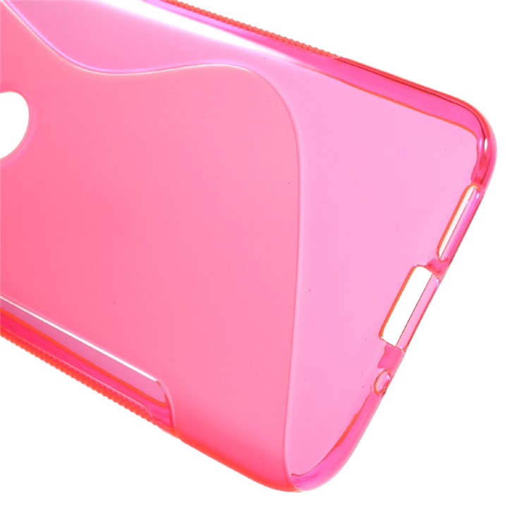 S-curve Line Soft TPU Protective Case for LG G5 - Rose-3