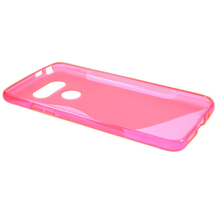 S-curve Line Soft TPU Protective Case for LG G5 - Rose-5