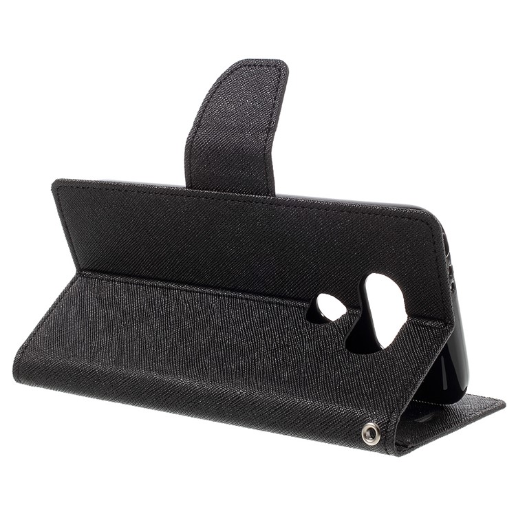 MERCURY GOOSPERY Leather Wallet Cover for LG G5 with Stand - Black-5