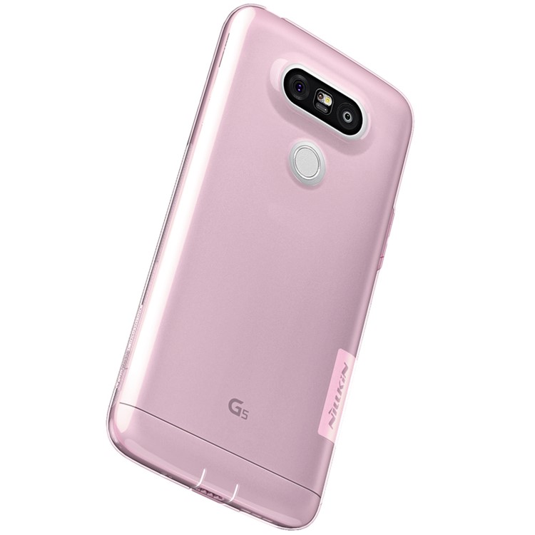 NILLKIN Nature Slim TPU Cover Phone Case for LG G5 - Pink-5