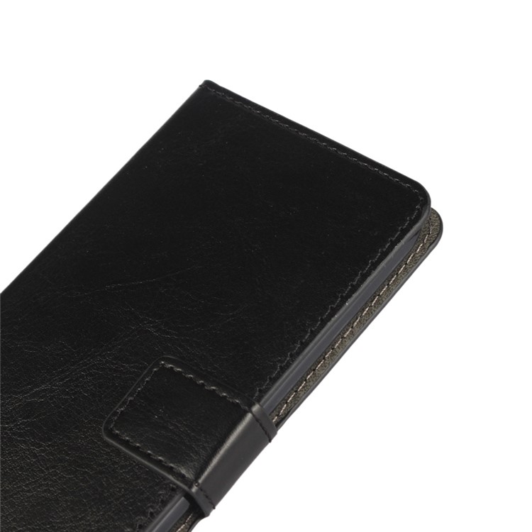 Crazy Horse Leather Wallet Case for LG K10 - Black-7