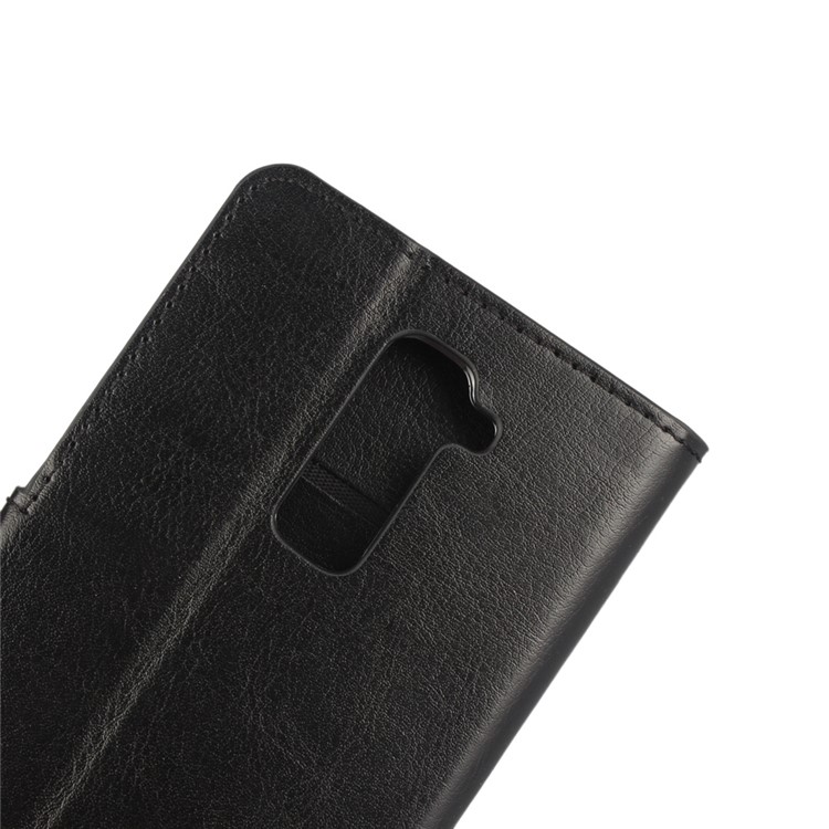 Crazy Horse Leather Wallet Case for LG K10 - Black-8