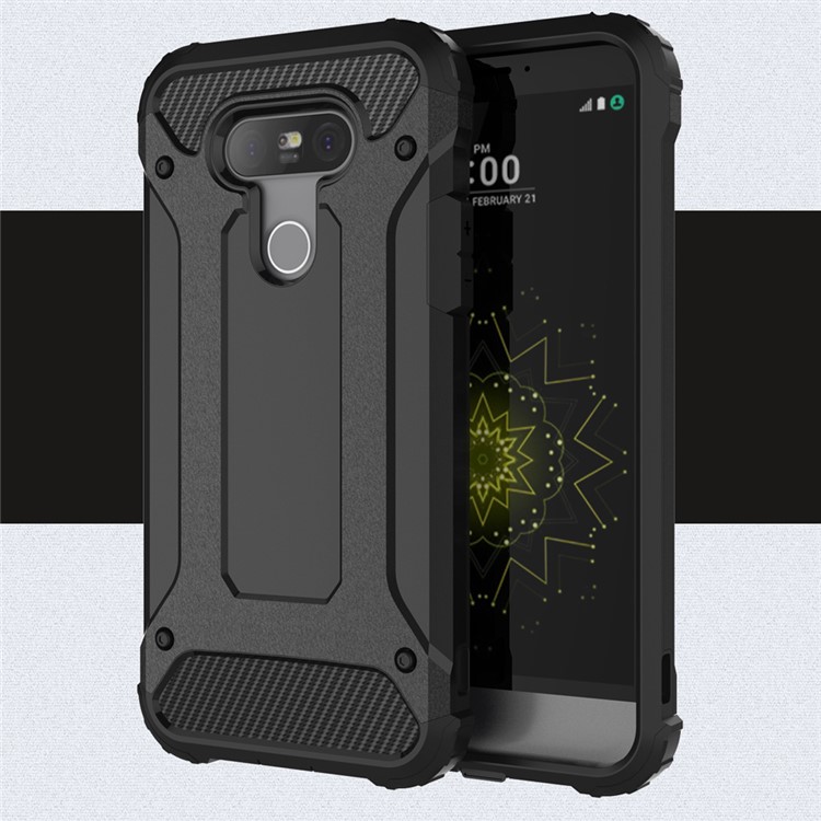 Armor PC + TPU Hybrid Case for LG G5 - Black-1