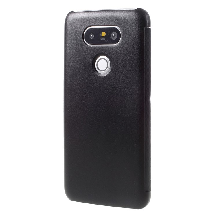 View Window Leather Flip Case for LG G5 / G5 SE - Black-2