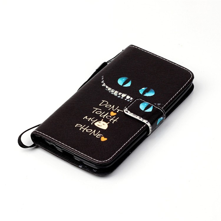 Patterned Leather Wallet Case for LG K8 - Black Dream Catcher-4