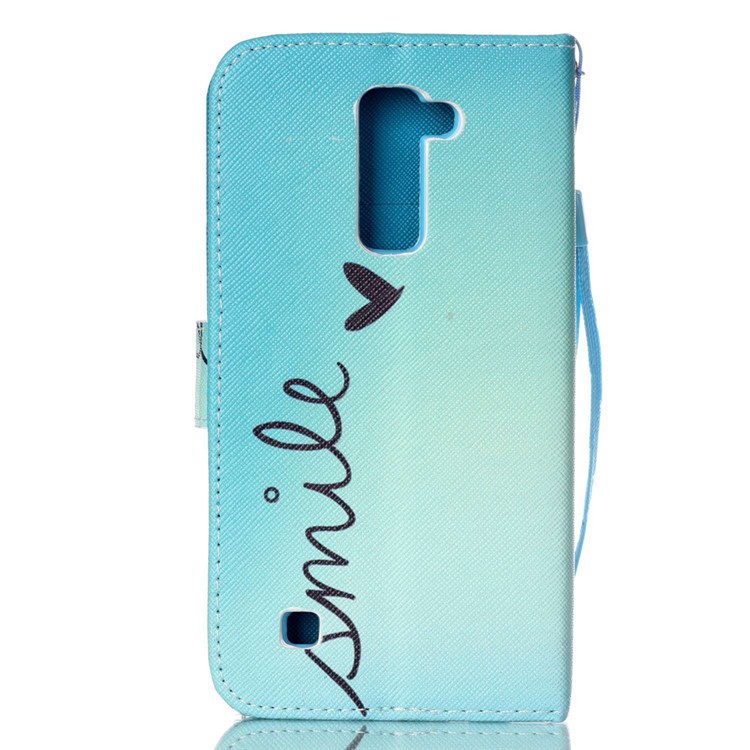 Patterned Leather Protective Case for LG K8 - Black Dream Catcher-2