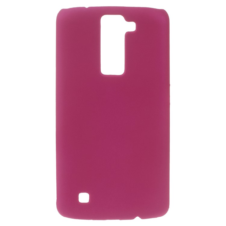 Rubberized Hard Back PC Case for LG K8 - Rose-1