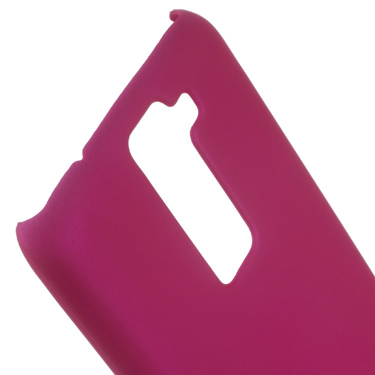 Rubberized Hard Back PC Case for LG K8 - Rose-2