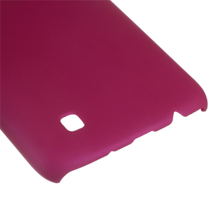 Rubberized Hard Back PC Case for LG K8 - Rose-3
