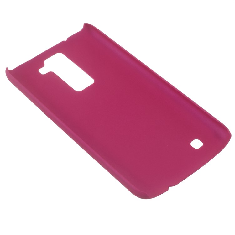 Rubberized Hard Back PC Case for LG K8 - Rose-4