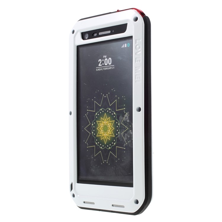 LOVE MEI Shockproof Dropproof Dustproof Case Cover for LG G5 / G5 SE - White-3