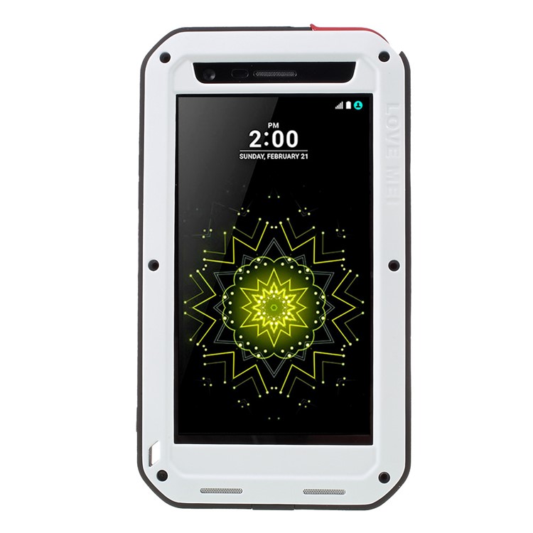 LOVE MEI Shockproof Dropproof Dustproof Case Cover for LG G5 / G5 SE - White-5