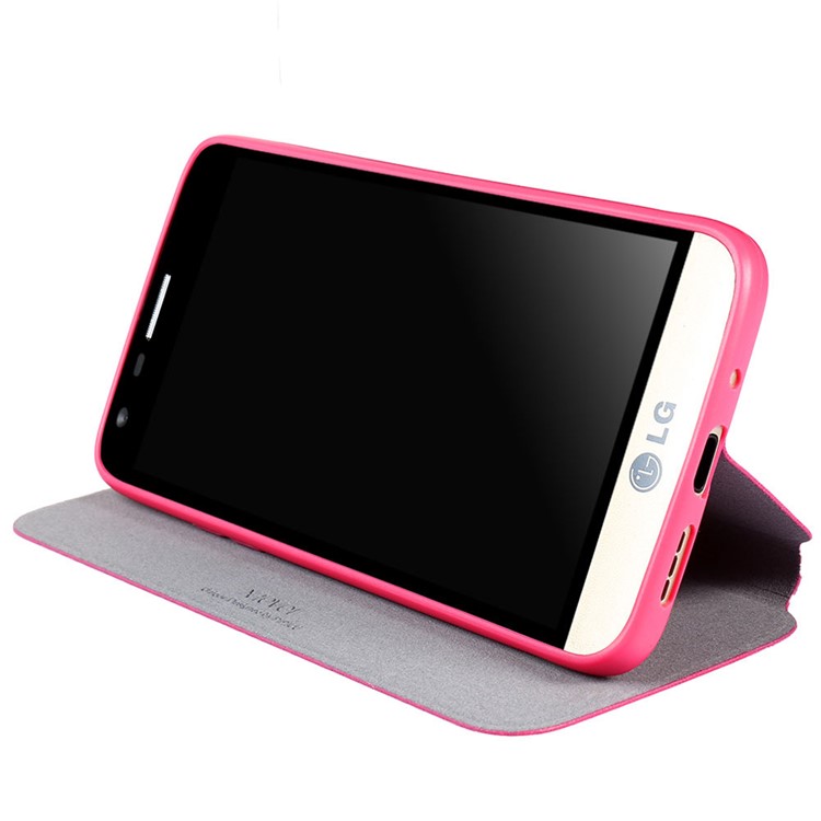 X-LEVEL FIB Color PU Leather Case Cover for LG G5/G5 SE - Rose-3