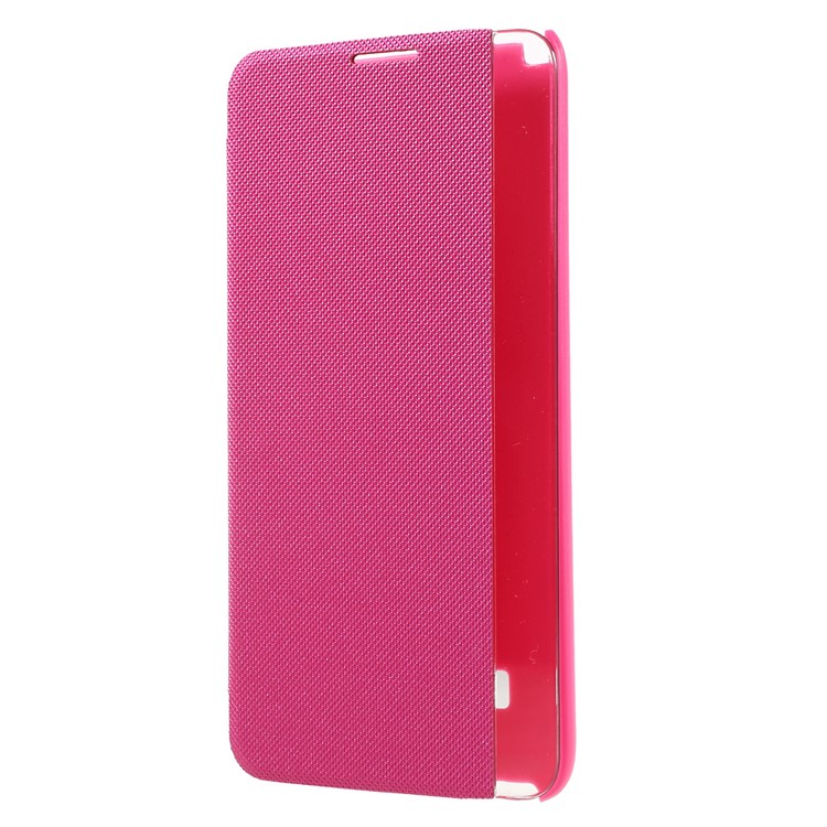 View Window Leather Wake up / Sleep Phone Shell for LG Stylus 2 - Rose-2