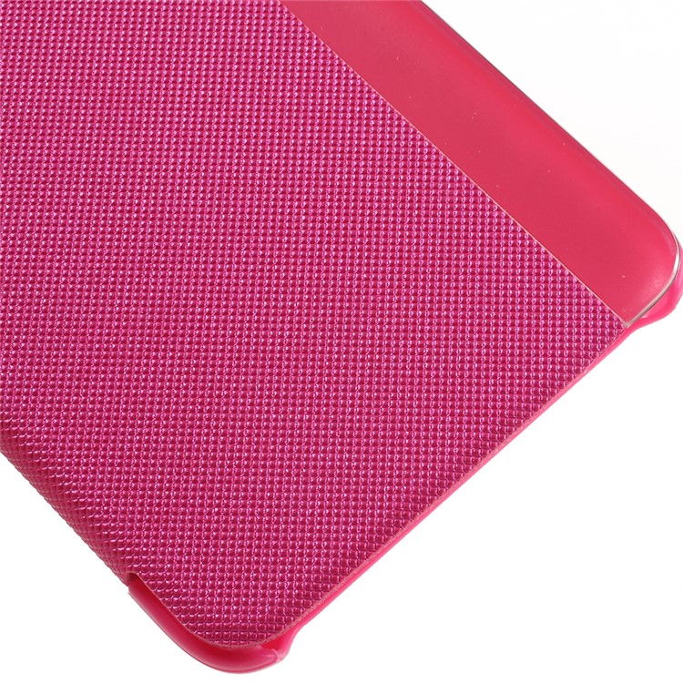 View Window Leather Wake up / Sleep Phone Shell for LG Stylus 2 - Rose-6