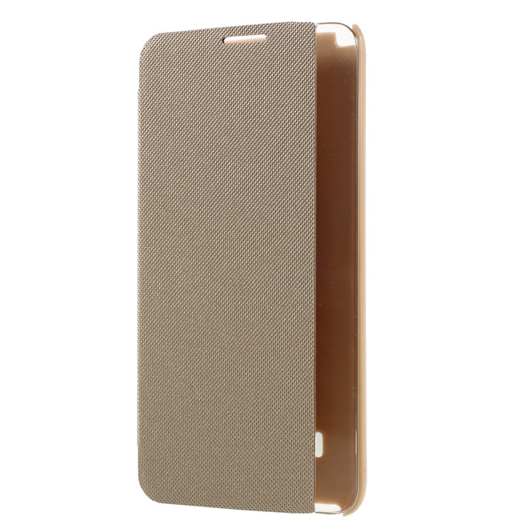 Wake up / Sleep Leather View Window Case for LG Stylus 2 - Gold-2