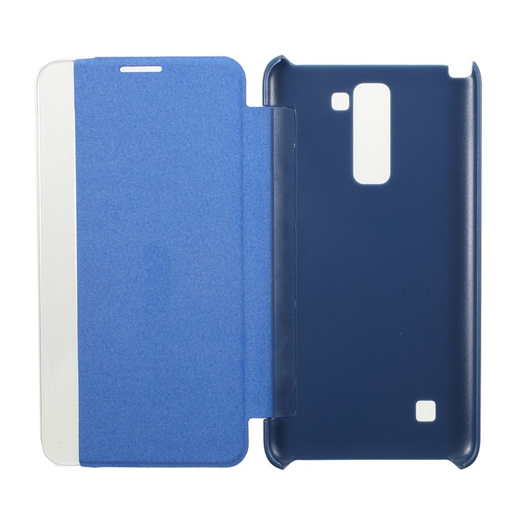Folio Window Leather Smart Phone Cover for LG Stylus 2 - Blue-5