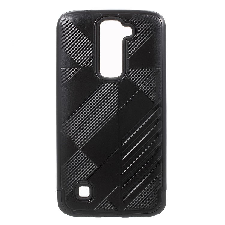 Armor Snap-on PC + TPU Hybrid Case for LG K7 / Tribute 5 - Black-1