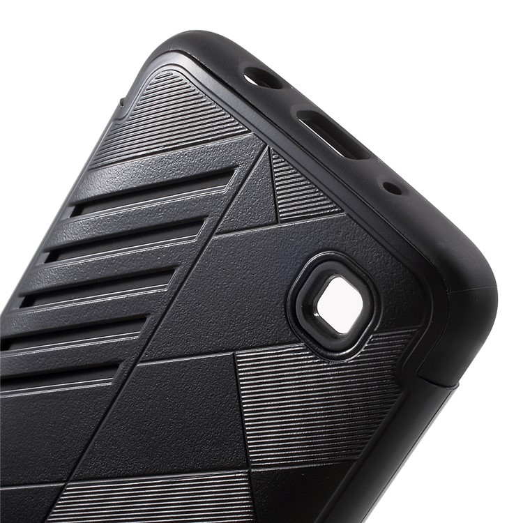 Armor Snap-on PC + TPU Hybrid Case for LG K7 / Tribute 5 - Black-3