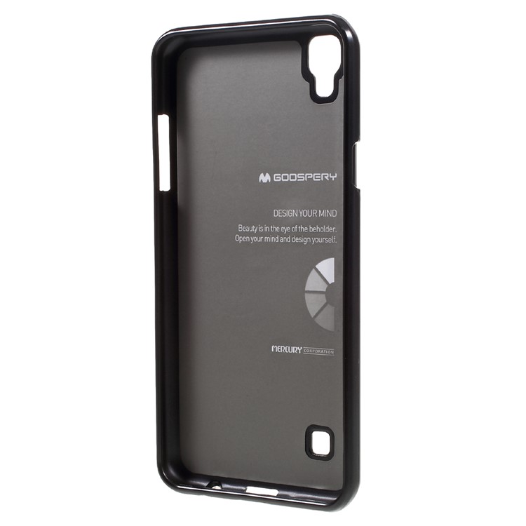 MERCURY GOOSPERY i JELLY Metallic TPU Case for LG X Style - Black-2