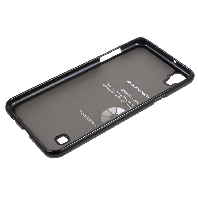 MERCURY GOOSPERY i JELLY Metallic TPU Case for LG X Style - Black-5