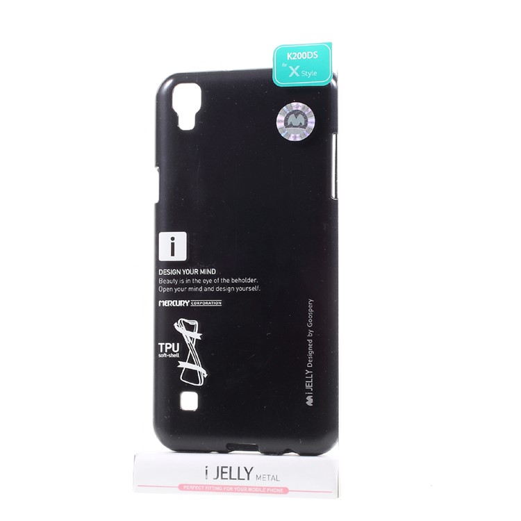 MERCURY GOOSPERY i JELLY Metallic TPU Case for LG X Style - Black-6