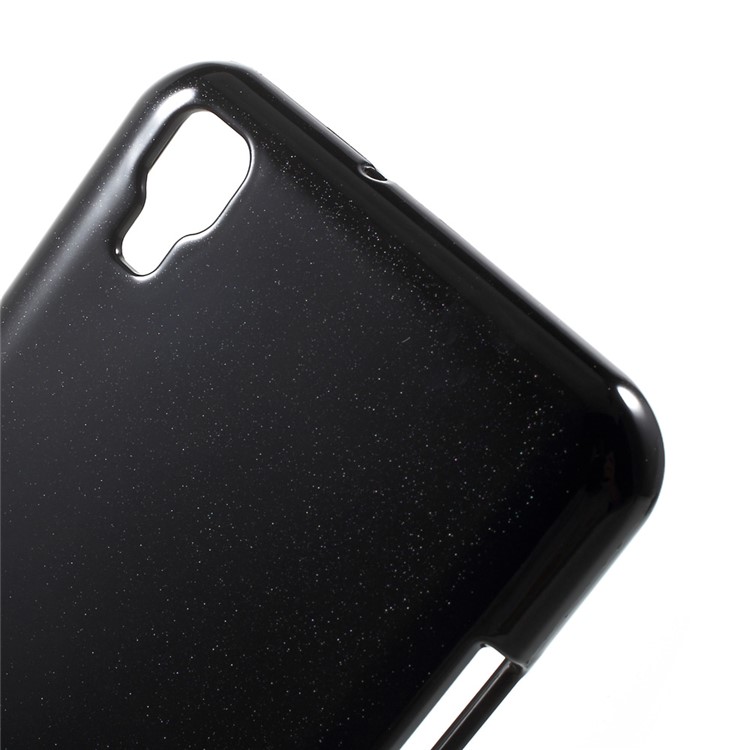 MERCURY GOOSPERY Glitter Powder Jelly TPU Case for LG X Style - Black-5
