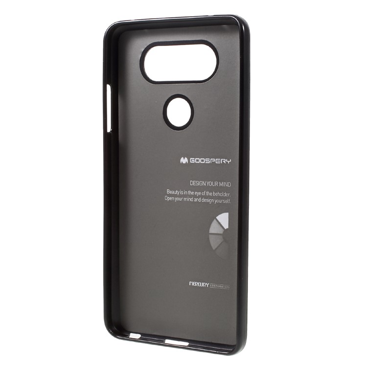MERCURY GOOSPERY i JELLY Metallic TPU Back Case for LG V20 - Black-2