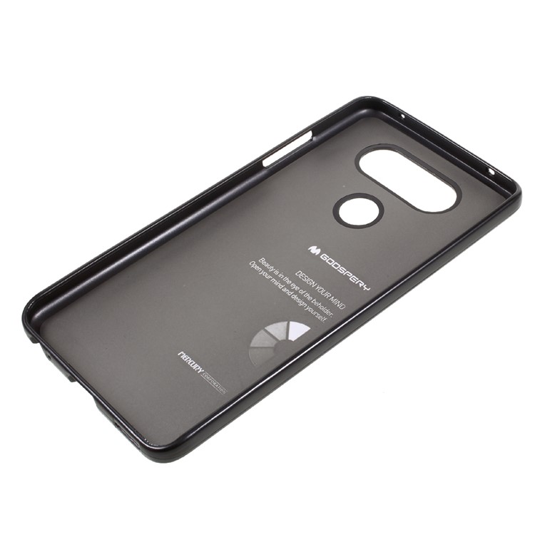 MERCURY GOOSPERY i JELLY Metallic TPU Back Case for LG V20 - Black-5